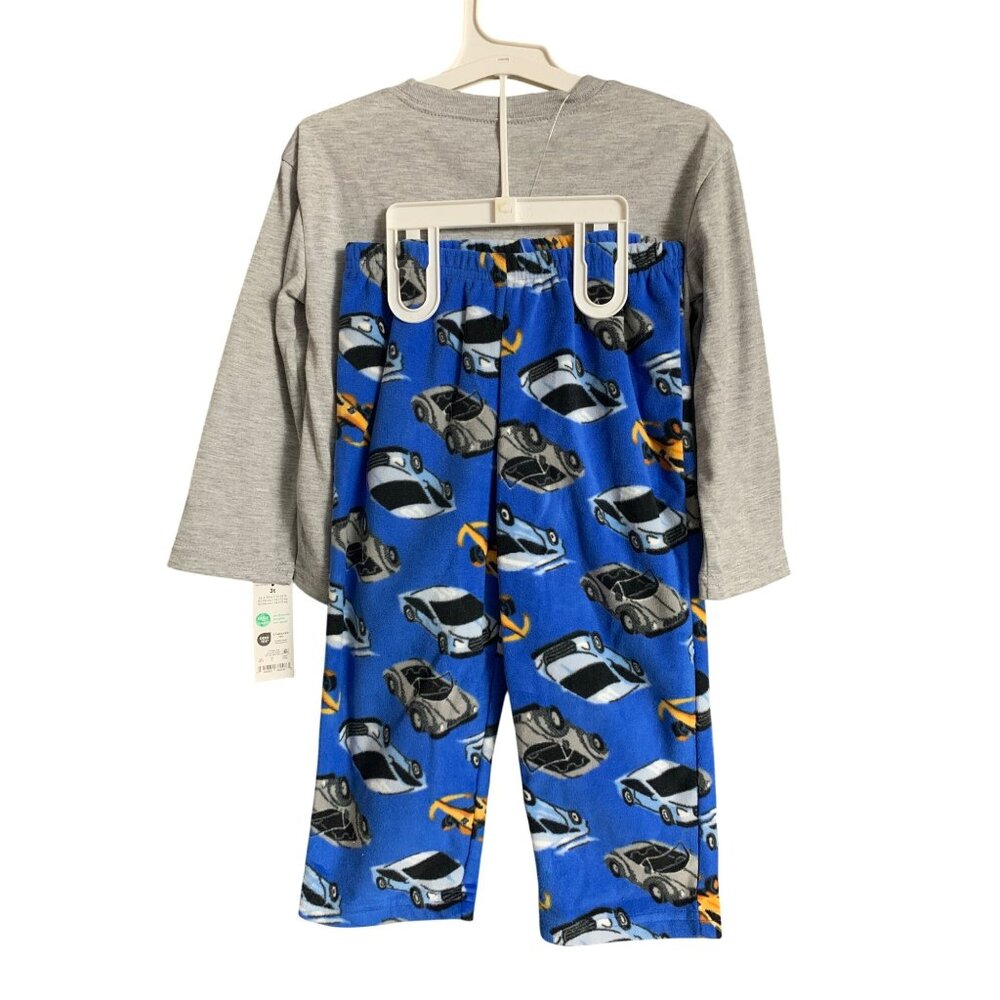 Carters Toddler Boy Race Car Themed Soft Polyester Pajama Set Size 3T - Picture 3 of 7